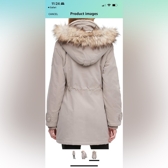 DKNY FUR Suede Coat 🧥🫶🏻 - Picture 1 of 11